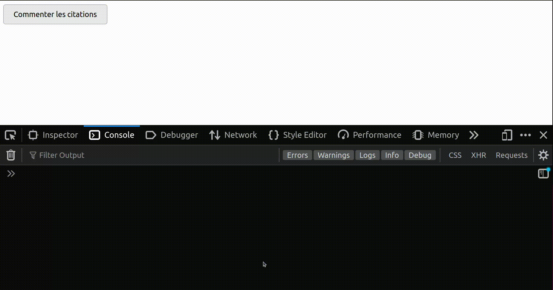 Exemple avec fuite mémoire